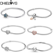 Crtane visokokvalitetne narukvice Slatki miš, zmija, lanac Fit Brand Basic Charm Narukvice za žene Modni Charms Beads DIY nakit