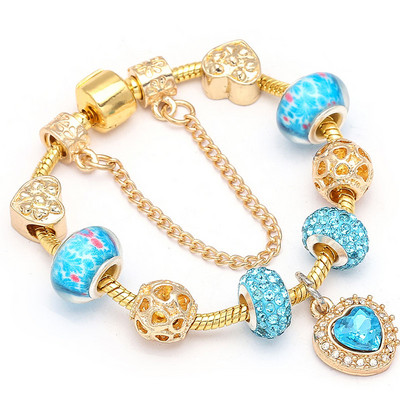 BAOPON jauns sirds un atslēgu kulons rozā zelta krāsā, smalkas rokassprādzes un rokassprādzes