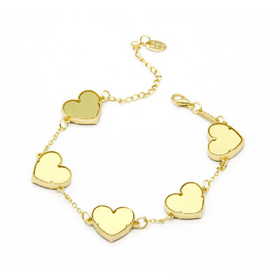 CARLIDANA prabangaus dizaino penkių lapų gėlių apyrankės didmeninė prekyba vakuuminiu paauksuotu madingu spalvingų gėlių papuošalai moterų vakarėliui