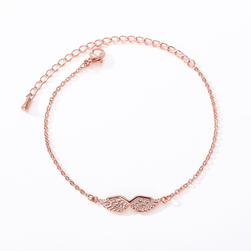 Гривни от ангелски крила от неръждаема стомана за жени бижута Винтидж готик BFF гривна Женски златен цвят Pulsera Mujer Бижута