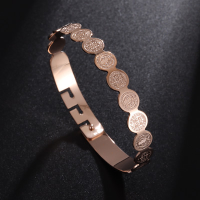 Raganas mezgla rokassprādze nerūsējošā tērauda Regulējama atvērta aproce aproce Ķeltu raganu amulets Rotaslietas Vīriešiem Sieviešu dzimšanas dienas dāvana