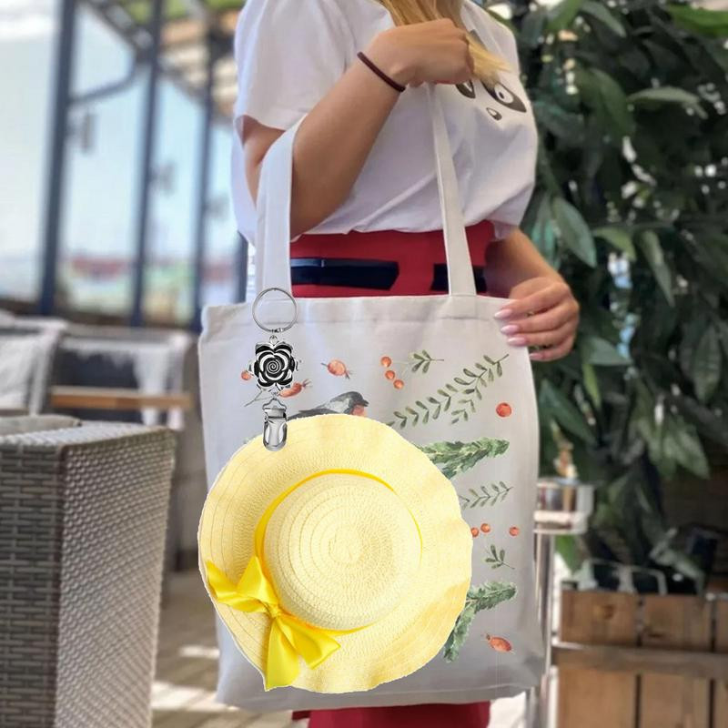 Κλιπ καπέλου για ταξίδια Θήκη καπέλου PU Δερμάτινο κλιπ καπέλου Top Tote Κλιπ καπέλου αποσκευών Πολυλειτουργικό κλιπ καπέλου Duckbill Outdoor Travel