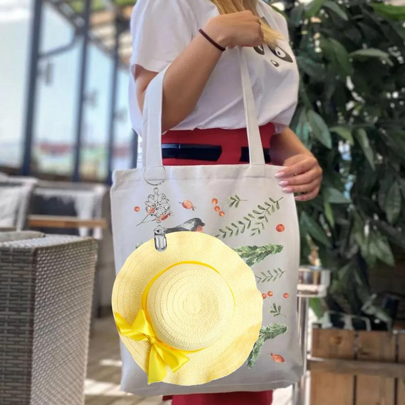 Κλιπ καπέλου για ταξίδια Θήκη καπέλου PU Δερμάτινο κλιπ καπέλου Top Tote Κλιπ καπέλου αποσκευών Πολυλειτουργικό κλιπ καπέλου Duckbill Outdoor Travel