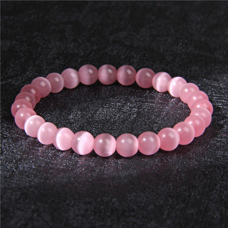 Roosa Käevõru Looduslikust kivist Käevõrud Naiste Kvartsid Agat Angeliit Kassisilma Käevõru Rodokrosiitkivist Käevõrud Ehted Ametüstid