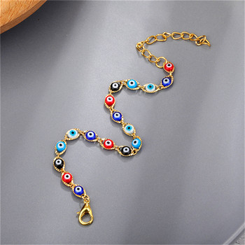 Φυλαχτό Nazar Oval Evil Eye Charm βραχιόλι υψηλής ποιότητας χρυσό ασημί χρώμα Ορειχάλκινο βραχιόλια αλυσίδα για γυναίκες Ανδρικά κοσμήματα προσευχής
