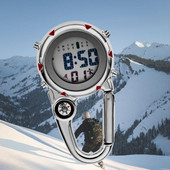 Skaitmeniniai karabininiai laikrodiai, sportiniai kabliukai, ligoninės dovanos elektroninis šviečiantis daugiafunkcis FOB slaugytojo laikrodis lauko mada