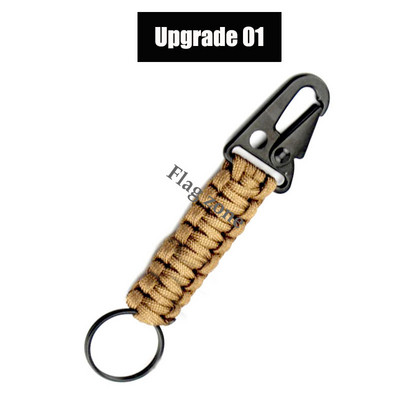 Taktikai akasztócsat nejlon heveder övcsat kültéri hegymászó kempingeszközök vészhelyzeti paracord tartozékok karabiner kulcstartó