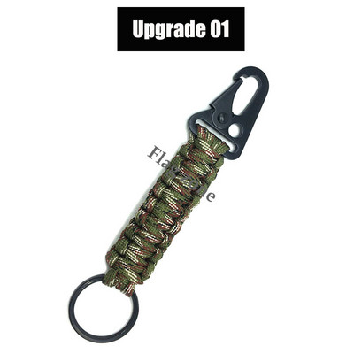 Taktikai akasztócsat nejlon heveder övcsat kültéri hegymászó kempingeszközök vészhelyzeti paracord tartozékok karabiner kulcstartó