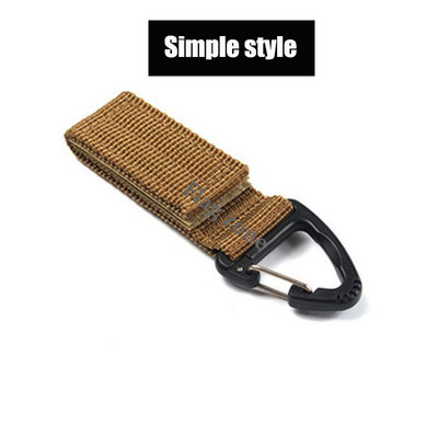 Taktikai akasztócsat nejlon heveder övcsat kültéri hegymászó kempingeszközök vészhelyzeti paracord tartozékok karabiner kulcstartó