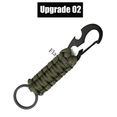 Taktikai akasztócsat nejlon heveder övcsat kültéri hegymászó kempingeszközök vészhelyzeti paracord tartozékok karabiner kulcstartó