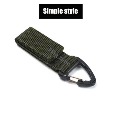 Taktikai akasztócsat nejlon heveder övcsat kültéri hegymászó kempingeszközök vészhelyzeti paracord tartozékok karabiner kulcstartó