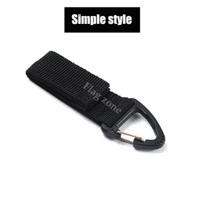 Taktikai akasztócsat nejlon heveder övcsat kültéri hegymászó kempingeszközök vészhelyzeti paracord tartozékok karabiner kulcstartó