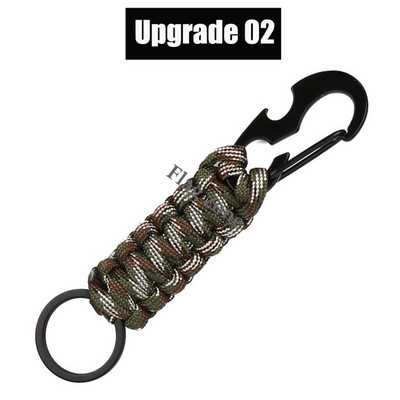 Taktikai akasztócsat nejlon heveder övcsat kültéri hegymászó kempingeszközök vészhelyzeti paracord tartozékok karabiner kulcstartó