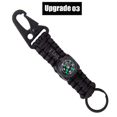 Taktikai akasztócsat nejlon heveder övcsat kültéri hegymászó kempingeszközök vészhelyzeti paracord tartozékok karabiner kulcstartó