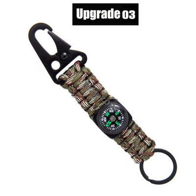 Taktikai akasztócsat nejlon heveder övcsat kültéri hegymászó kempingeszközök vészhelyzeti paracord tartozékok karabiner kulcstartó