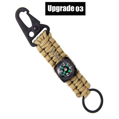 Taktikai akasztócsat nejlon heveder övcsat kültéri hegymászó kempingeszközök vészhelyzeti paracord tartozékok karabiner kulcstartó