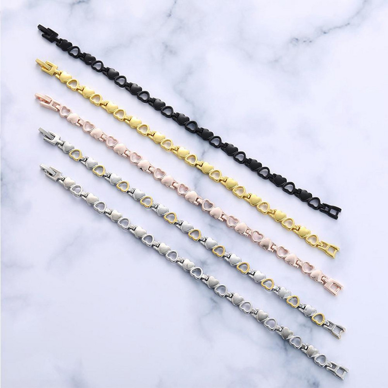 1 tk Magnetic Health Käevõru Terasest ketilüli südamekujulised Paarid Käevõrud Naistele Meeste keerutatud randmepaelad Ehted