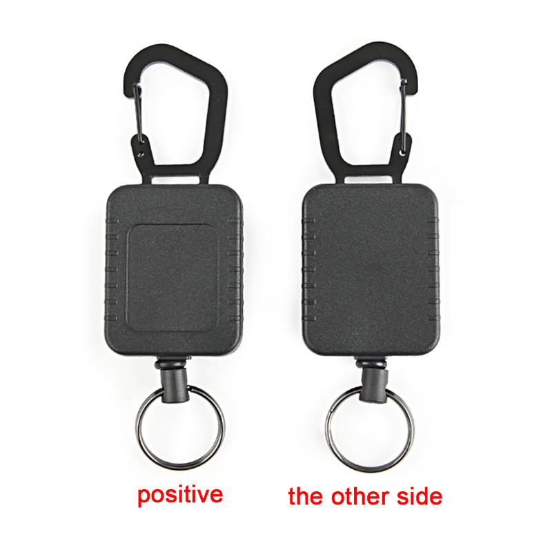 60 cm elastični privjesak za ključeve od žičanog užeta Povratni uvlačivi privjesak za vanjsko kampiranje Teleskopski držač kolut s kopčom za remen Privjesak za ključeve