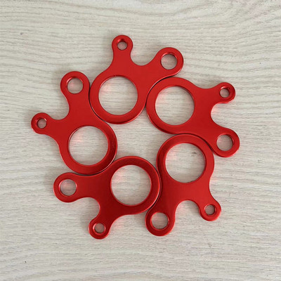 5 vnt. greito mazgo palapinės vėjo lyno sagtis 3 skylių neslystantis kempingas Tvirtinimo kabliukas Vėjo lyno sagtys laipiojimo priedai