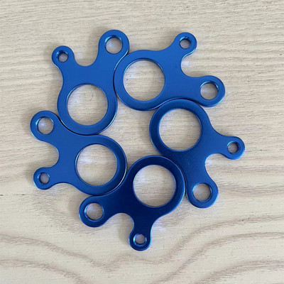 5 vnt. greito mazgo palapinės vėjo lyno sagtis 3 skylių neslystantis kempingas Tvirtinimo kabliukas Vėjo lyno sagtys laipiojimo priedai