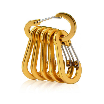 6/12gab Mini karabīnes atslēgu piekariņi āra kempingi pārgājieni kāpšanas piederumi pavasara sprādzes āķa piekariņi atslēgu piekariņi makšķerēšanas rīki