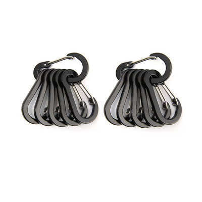 6/12gab Mini karabīnes atslēgu piekariņi āra kempingi pārgājieni kāpšanas piederumi pavasara sprādzes āķa piekariņi atslēgu piekariņi makšķerēšanas rīki