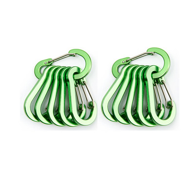 6/12gab Mini karabīnes atslēgu piekariņi āra kempingi pārgājieni kāpšanas piederumi pavasara sprādzes āķa piekariņi atslēgu piekariņi makšķerēšanas rīki