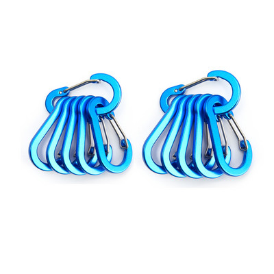 6/12gab Mini karabīnes atslēgu piekariņi āra kempingi pārgājieni kāpšanas piederumi pavasara sprādzes āķa piekariņi atslēgu piekariņi makšķerēšanas rīki