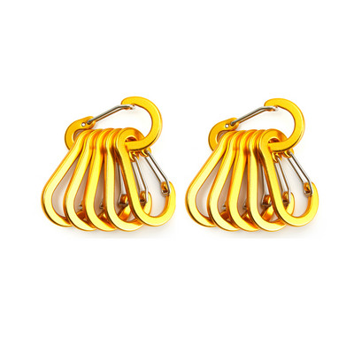 6/12gab Mini karabīnes atslēgu piekariņi āra kempingi pārgājieni kāpšanas piederumi pavasara sprādzes āķa piekariņi atslēgu piekariņi makšķerēšanas rīki