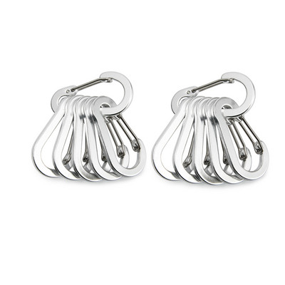 6/12gab Mini karabīnes atslēgu piekariņi āra kempingi pārgājieni kāpšanas piederumi pavasara sprādzes āķa piekariņi atslēgu piekariņi makšķerēšanas rīki