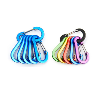 6/12gab Mini karabīnes atslēgu piekariņi āra kempingi pārgājieni kāpšanas piederumi pavasara sprādzes āķa piekariņi atslēgu piekariņi makšķerēšanas rīki