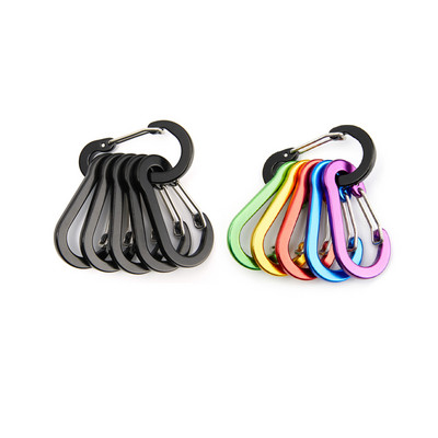 6/12gab Mini karabīnes atslēgu piekariņi āra kempingi pārgājieni kāpšanas piederumi pavasara sprādzes āķa piekariņi atslēgu piekariņi makšķerēšanas rīki