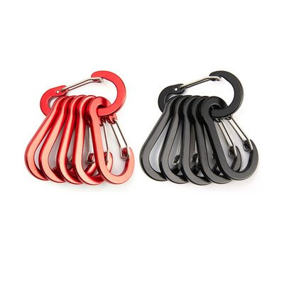 6/12gab Mini karabīnes atslēgu piekariņi āra kempingi pārgājieni kāpšanas piederumi pavasara sprādzes āķa piekariņi atslēgu piekariņi makšķerēšanas rīki