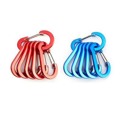 6/12gab Mini karabīnes atslēgu piekariņi āra kempingi pārgājieni kāpšanas piederumi pavasara sprādzes āķa piekariņi atslēgu piekariņi makšķerēšanas rīki