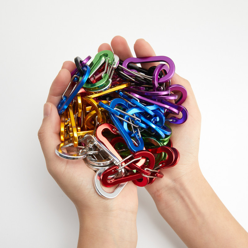 6/12gab Mini karabīnes atslēgu piekariņi āra kempingi pārgājieni kāpšanas piederumi pavasara sprādzes āķa piekariņi atslēgu piekariņi makšķerēšanas rīki