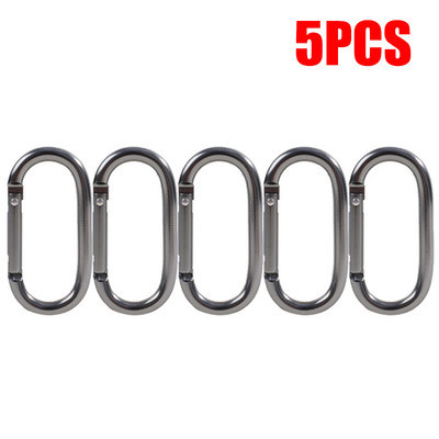 20 vnt karabinas ovalus aliuminio lydinio saugos sagtis raktų pakabukas laipiojimo mygtukas karabinas kempingo žygio kabliukas lauko sporto įrankiai