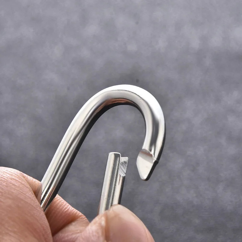 20 vnt karabinas ovalus aliuminio lydinio saugos sagtis raktų pakabukas laipiojimo mygtukas karabinas kempingo žygio kabliukas lauko sporto įrankiai