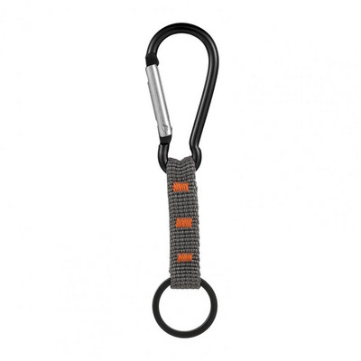 Karabino raktų pakabukas Didelio stiprumo antioksidacinis Ergonomiško dizaino Karabinas Nailono raktų kabliukas alpinizmui