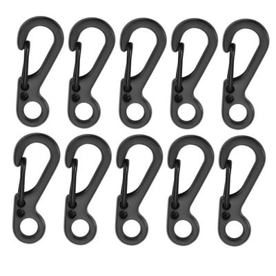 10 τμχ Εξοπλισμός κάμπινγκ Survival EDC Paracord Carabiner Snap SF Spring Clip Σακίδιο πλάτης με γάντζο πεζοπορίας Κιτ τακτικής πόρπης για κατασκήνωση