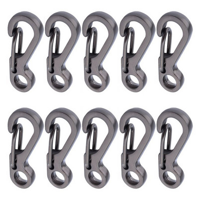 10 τμχ Εξοπλισμός κάμπινγκ Survival EDC Paracord Carabiner Snap SF Spring Clip Σακίδιο πλάτης με γάντζο πεζοπορίας Κιτ τακτικής πόρπης για κατασκήνωση