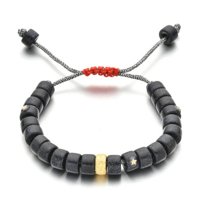 ZMZY természetes kő karkötő üveg nagy lyuk barkács Ametiszt türkizek kristály karkötő férfiaknak női ékszer ajándék gyógyító jóga