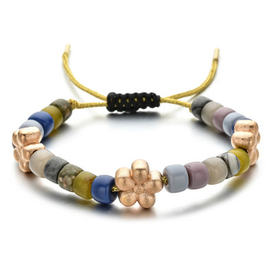 ZMZY természetes kő karkötő üveg nagy lyuk barkács Ametiszt türkizek kristály karkötő férfiaknak női ékszer ajándék gyógyító jóga