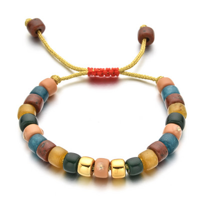 ZMZY természetes kő karkötő üveg nagy lyuk barkács Ametiszt türkizek kristály karkötő férfiaknak női ékszer ajándék gyógyító jóga