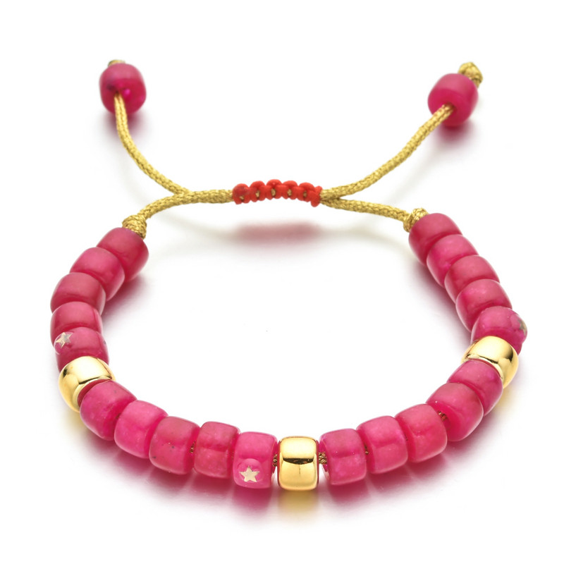 ZMZY természetes kő karkötő üveg nagy lyuk barkács Ametiszt türkizek kristály karkötő férfiaknak női ékszer ajándék gyógyító jóga