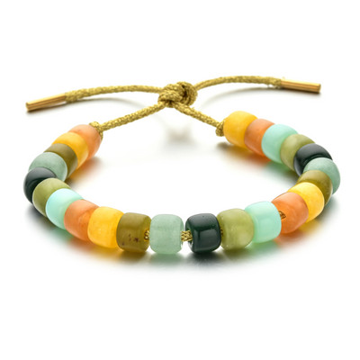 ZMZY natūralaus akmens karoliukų apyrankės vyrams Moterims Reguliuojamos apyrankės Vaivorykštės karoliukai „Pasidaryk pats“ papuošalai „Boho“ naujo dizaino dovanos