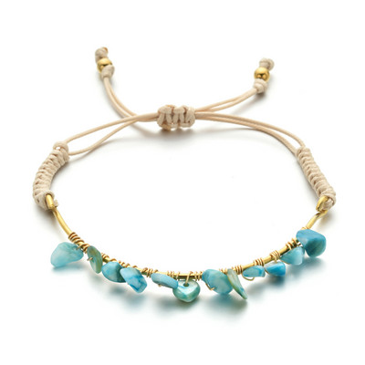 ZMZY Luxus Boho színes kis gyöngyök kő kristály gyöngy karkötők nőknek kézzel készített barkács ékszerek bohém divat ajándékok