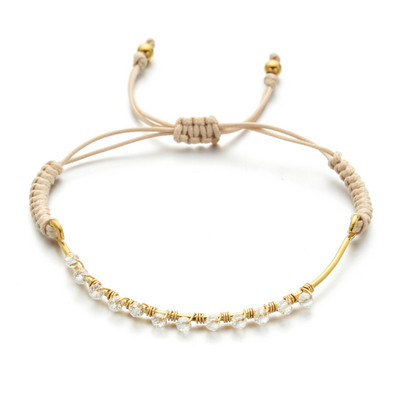 ZMZY Luxus Boho színes kis gyöngyök kő kristály gyöngy karkötők nőknek kézzel készített barkács ékszerek bohém divat ajándékok