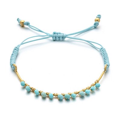 ZMZY Luxus Boho színes kis gyöngyök kő kristály gyöngy karkötők nőknek kézzel készített barkács ékszerek bohém divat ajándékok