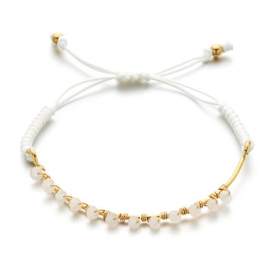 ZMZY Luxus Boho színes kis gyöngyök kő kristály gyöngy karkötők nőknek kézzel készített barkács ékszerek bohém divat ajándékok