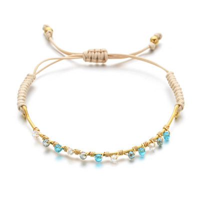 ZMZY Luxus Boho színes kis gyöngyök kő kristály gyöngy karkötők nőknek kézzel készített barkács ékszerek bohém divat ajándékok